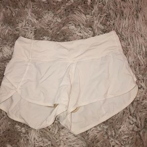 White Lululemon Shorts